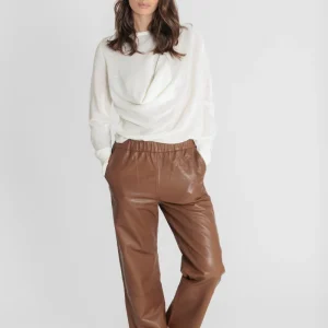 SARAH PANT COGNAC